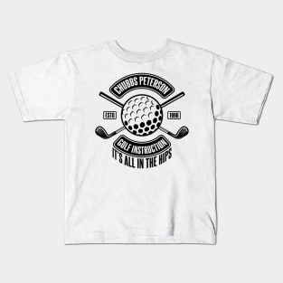 Chubbs Peterson Golf Instruction Kids T-Shirt